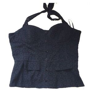 Black halter top